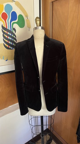 Crewcuts Ludlow Boys blazer Velvet Sz 14 black J Crew Teen - Picture 5 of 5