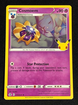 POKEMON COSMOEM 014/025 HOLO RARE NM