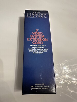 VINTAGE WICO Command Control 6' Video System Extension Cord *NEW OLD STOCK