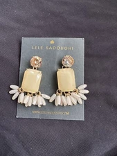 Lele Sadoughi Candy Crystals Earrings In Melon $195