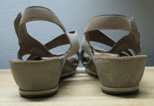 Sandalias Dansko Mujer Marrón Beige Cuero con Tiras Talla 38 Excelente - Imagen 5 de 11