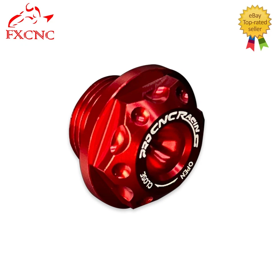 Cubierta de tapa de llenado de aceite de motor roja de aluminio para Suzuki GSXR600 GSXR750 1997-2014 Foto 3 de 4