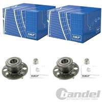2X SKF RADLAGER-SATZ Hinten Passend FÜR Honda Civic Links+Rechts
