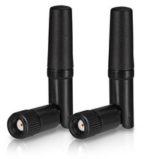 Eightwood Small WiFi Antenna Dual Band 2.4GHz 5GHz RP-SMA 2-pack antenna