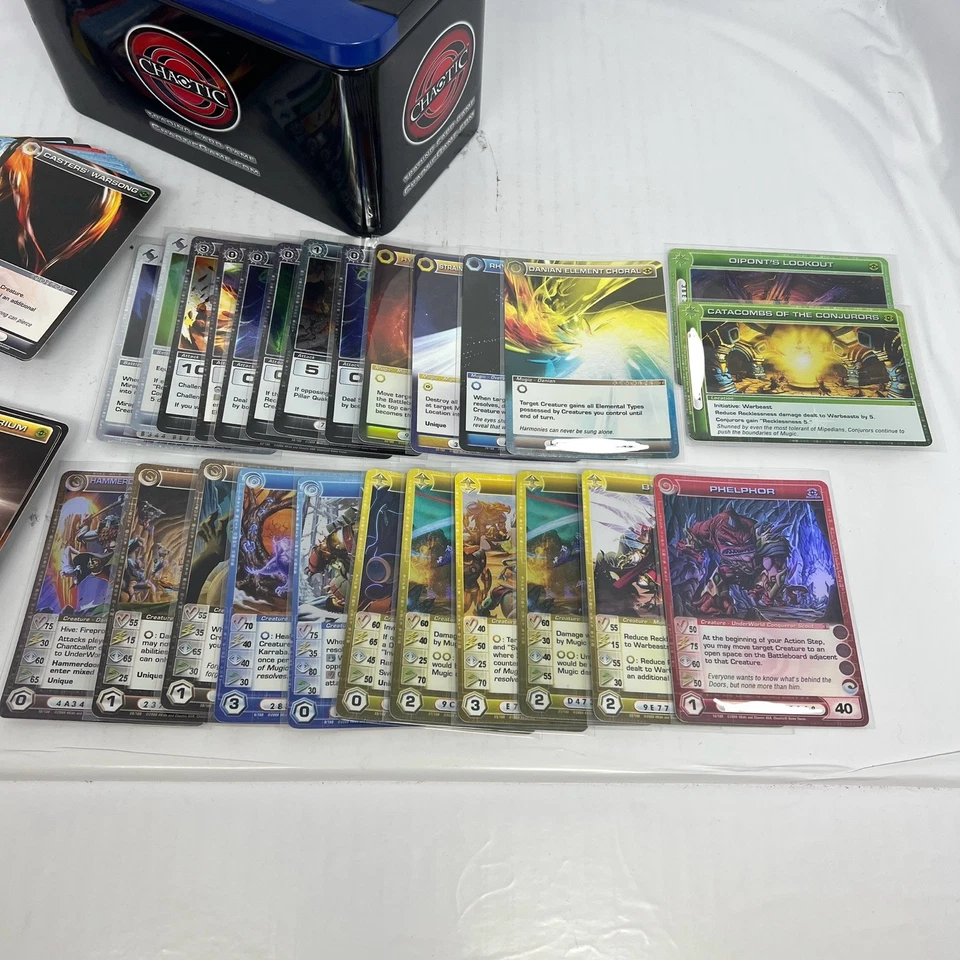 Chaotic Card Tin Set - Mixture of Cards 1st Edition - Chaotic TCG Holos - Image 2 of 4