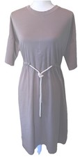 Everlane Taupe Jersey Nautical Tie Waist Dress M