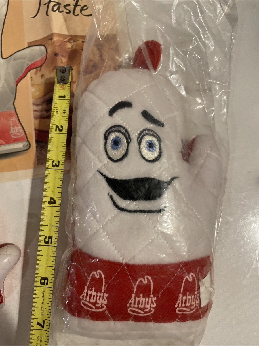 VINTAGE ARBYS OVEN MITT BEAN PLUSH MASCOT TOY KIDS MEAL PREMIUM