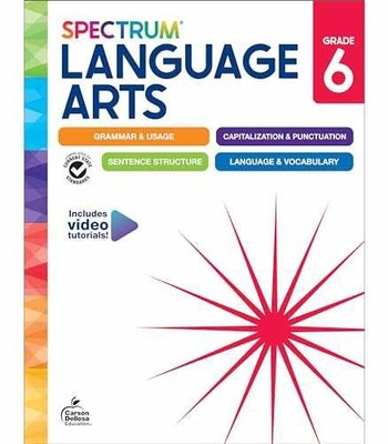 Spectrum Grade 6 Language Arts - Paperback, by Spectrum; Carson Dellosa - Good o
