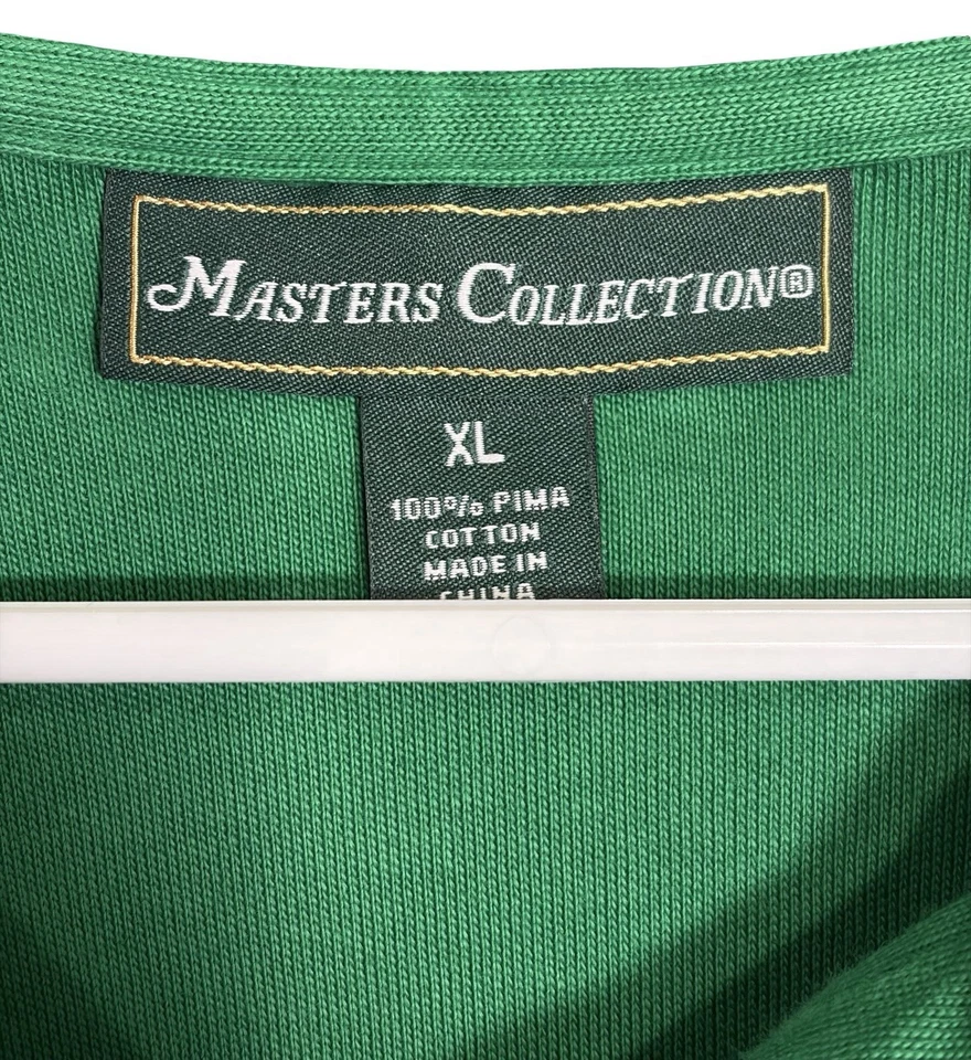 Colección Masters 1/4 Cremallera Algodón Pima Hombre XL Augusta Nacional Bordado Foto 3 de 4