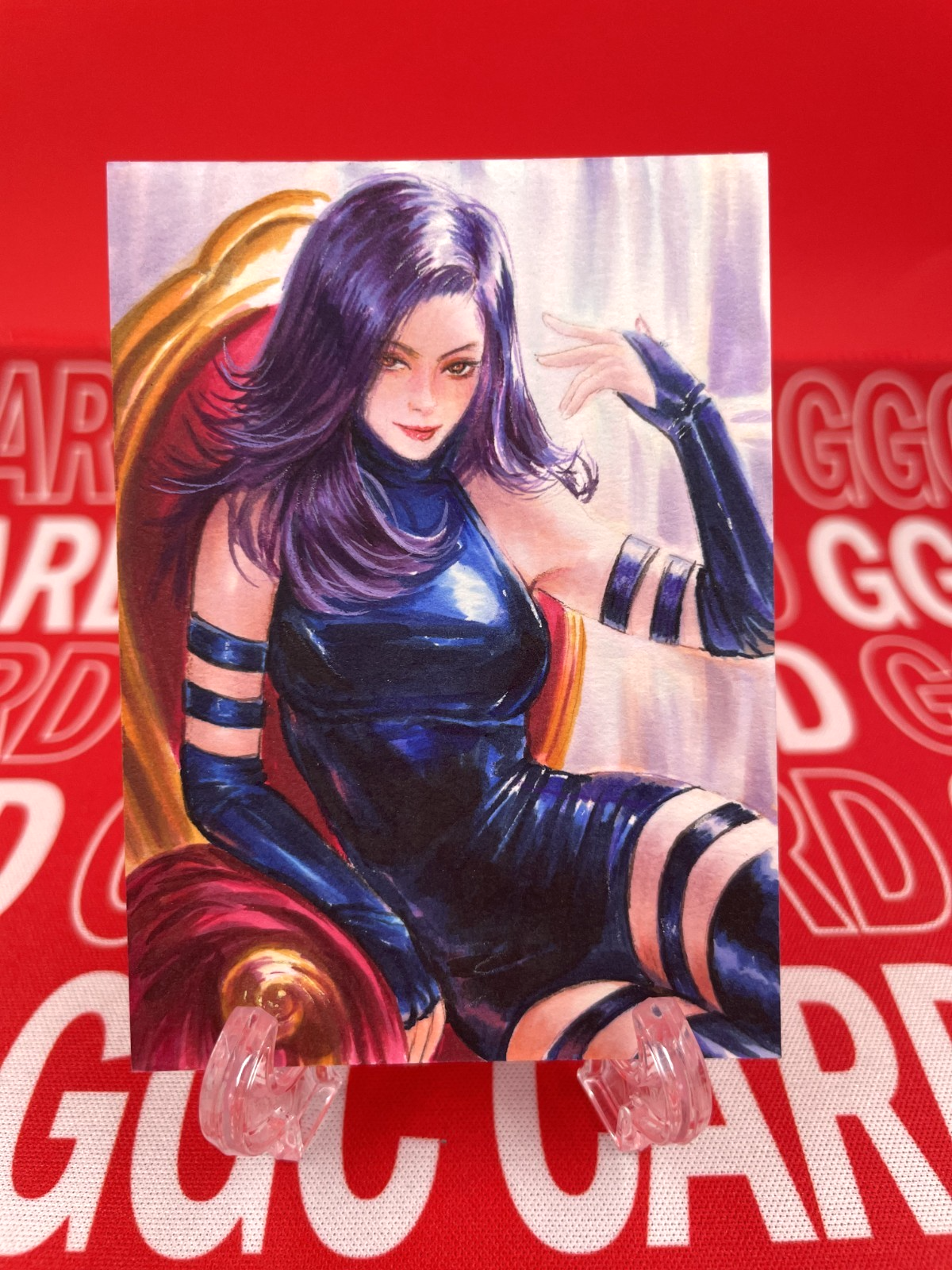 GGC Studio Marvel Psylocke Artist Hand Drawn Auto Sketch Card 1/1