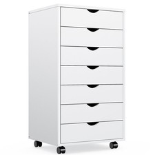 File Cabinet 7 Drawer Rolling Mobile Under Desk Storage Printer Stand OLIXIS