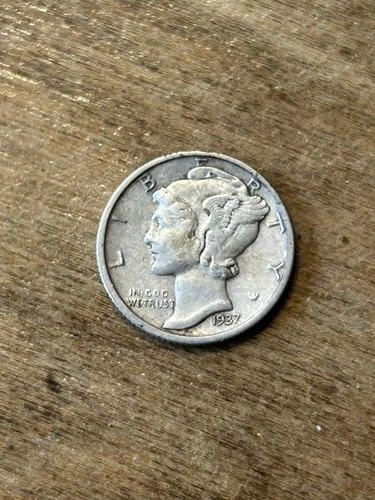 1937S Mercury Dime XF