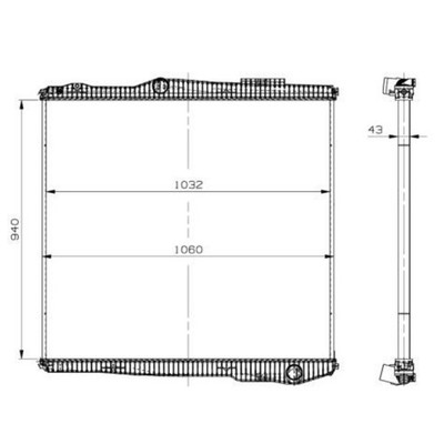 NRF 509895 Kühler Motorkühlung Aluminium Kunststoff ohne Rahmen