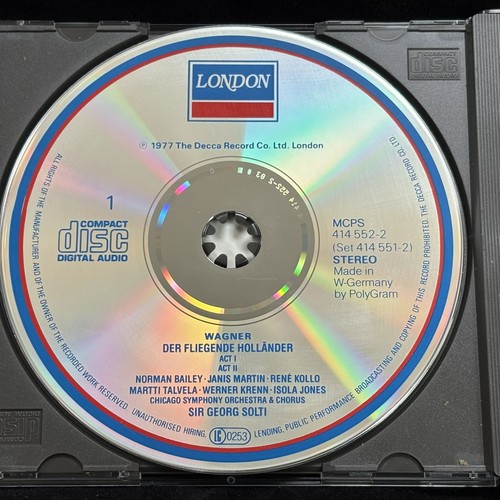 WAGNER Der Fliegende Hollander - SOLTI, Chicago LONDON 2CD SOLID SILVER germany - Bild 6 von 7