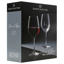 Dartington Wine & Bar Red Wine Glasses Set of 2 Clear 49cl Gift Boxed WB421/P
