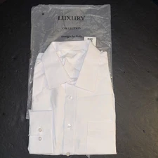 Men’s Luxury Collection Design In Italy White Long Sleeve Size Large NWT