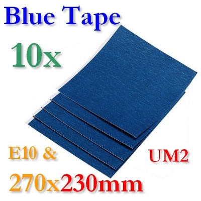 10x BlueTape Buildplate 3D Printer Heatbed Printbed Masking Sheet 270x230mm