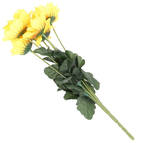 1 Grappolo Girasoli Artificiale Finto Fiore Bouquet Giardino Festa Nozze Decor - Foto 9 di 23