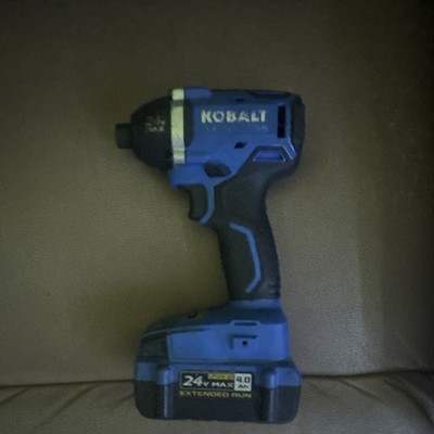 Kobalt 24V Max Cordless Impact Driver w/ 4.0Ah Battery Included