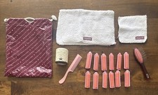 PLEASANT COMPANY AMERICAN GIRL DOLL CURLS HAIR CARE SET ROLLERS BRUSH COMB