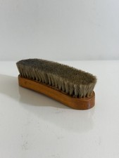 Vintage Empire 100 Horsehair Shoe Shine Brush USA Made Wood Black Brown Polish