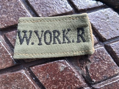 WW2 WEST YORKSHIRE REG SLIP ON TITLE