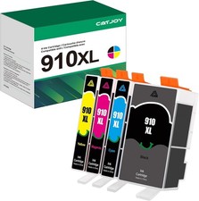 4PACK 910XL Ink Combo W/Chip for HP OfficeJet Pro 8010 8015 8020 8022 8025 B7