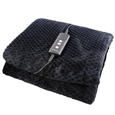 Schallen Waffel Soft Fleece Beheizte Elektrische Überwurf Decke Wabe