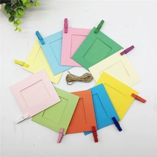 10 Pcs Kraft Paper Photo Frame 3 Inch Hanging Wall Photos Picture Frame