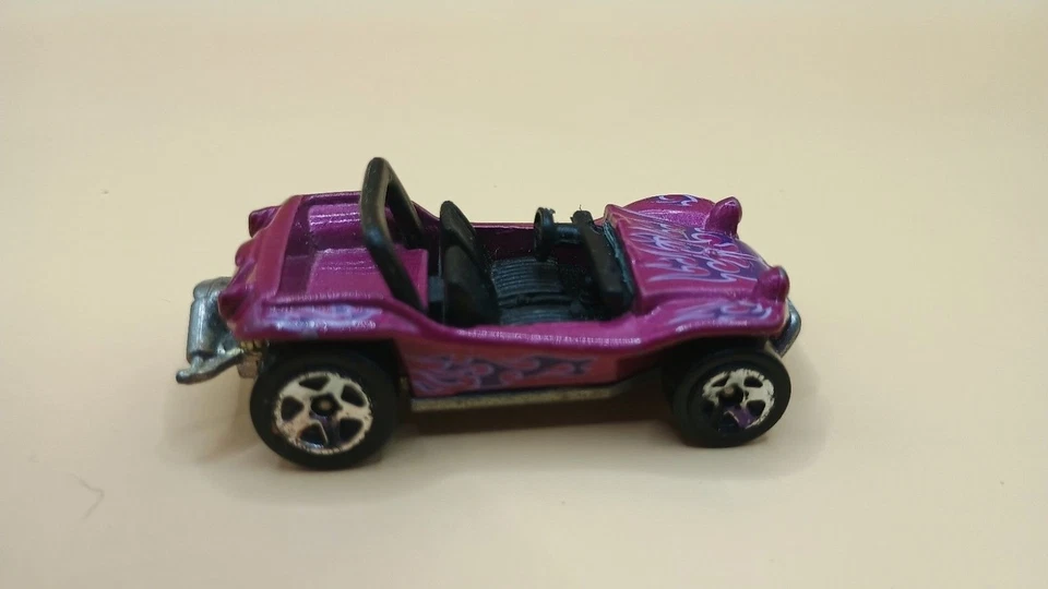 Vintage 2002 Hot Wheels Meyers Manx Purple Dune Buggy Loose Diecast Toy Car Rail - Image 3 of 4