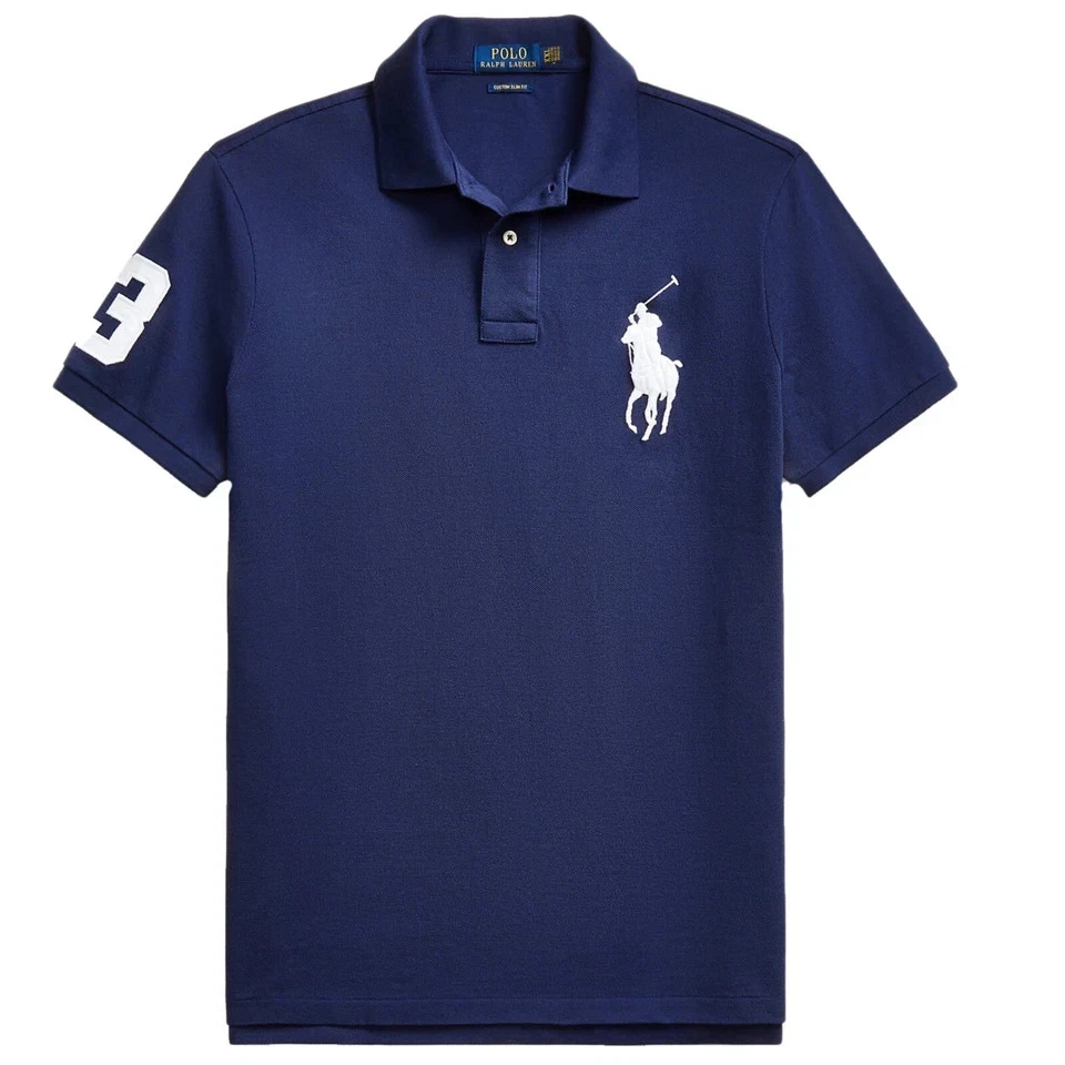 POLO RALPH LAUREN MEN'S BIG PONY CUSTOM SLIM FIT PLOLO SHIRTS. NEW WITH TAGS.