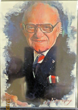 George Halas #4 Art Card Limited 41/50 Edward Vela Signed (Chicago Bears)