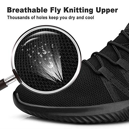 Mens Slip On Running Shoes Breathable Lightweight Comfortable Fashion Non - Picture 4 of 7