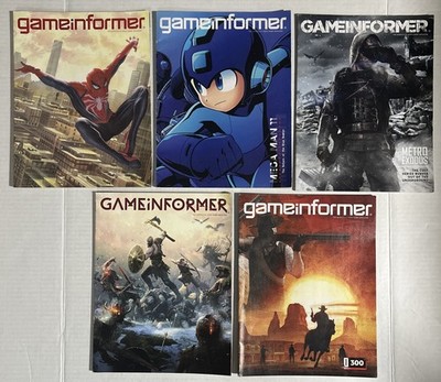Game Informer [Lot of 6 magazines] 2018-Jan-May Issues  Spider Mega Man Red Dead