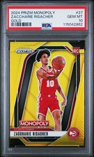 2024-25 Panini Prizm Monopoly - Zaccharie Risacher #27 True Gold /49 (RC)