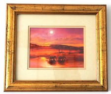 Set of 3 Sharon Bassin Fine Art Prints – African Landscapes – Framed