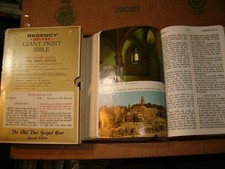 Regency Giant Print Bible KJV Version Red Letter Edition Deluxe Vintage READ