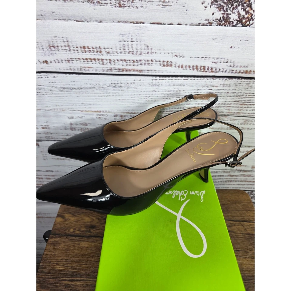 Sam Edelman 女式黑色豪华露跟 9 码全新带盒 — 第 3/4 张图片