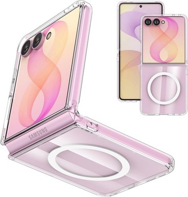 Hülle für Samsung Galaxy Z Flip 8 5G Silikon Schutzhülle Klar Slim Case MagSafe
