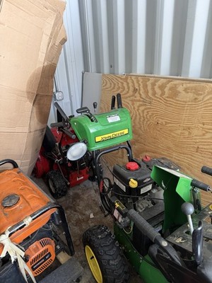 John Deere Snow Blower Attachment for Tractor Gasoline Powered Green Yellow
