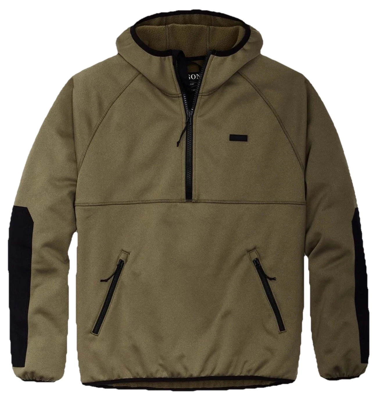 Filson Granite Spire Fleece Pullover Jacket Field Olive Wind Resistant S New