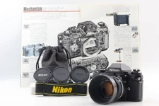 ⏯ [Top MINT w/ Hood] Nikon F3 Eye Level Film Camera Body Ai 50mm f1.4 Lens JAPAN