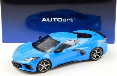 Chevrolet Corvette C8 Stingray Z51 Rapid Blue in 1:18 Scale by AUTOart