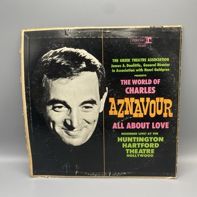 Charles Aznavour The World of Charles Aznavour LP Reprise R-6193 Mono VG
