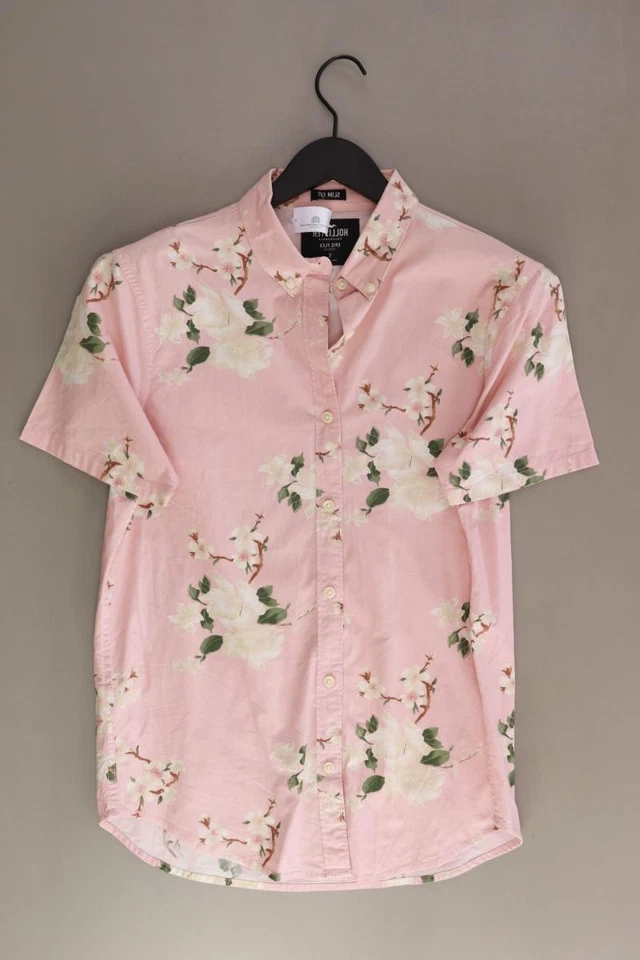Hollister camicetta per uomo taglia 46, S con disegno floreale rosa di cotone - Immagine 4 di 4