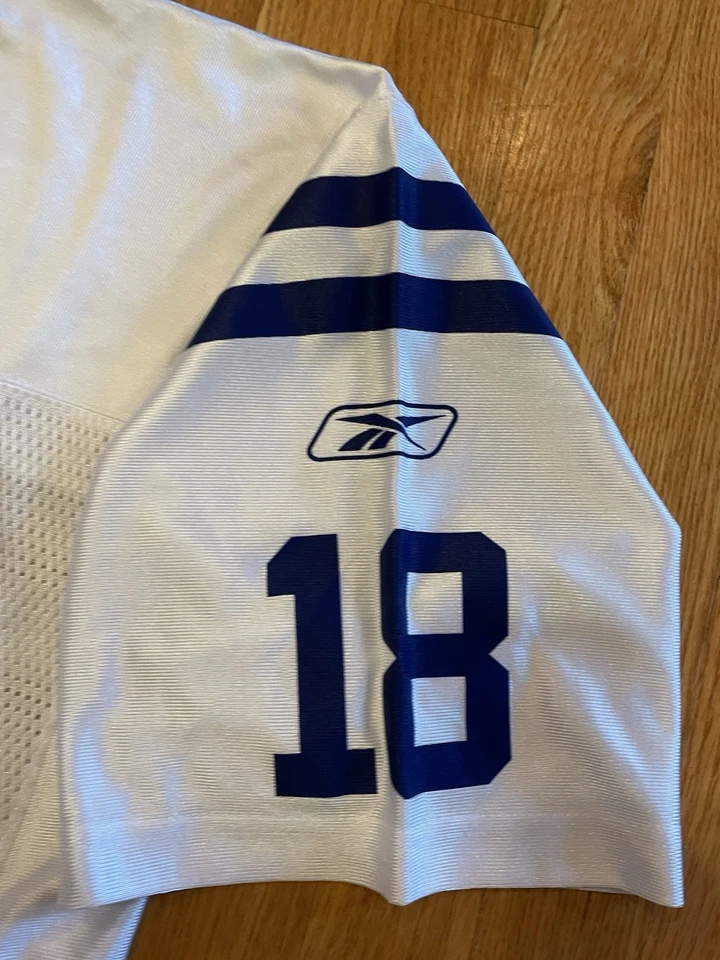Indianapolis Colts Peyton Manning NFL Fútbol Super Bowl Camiseta Reebok On Field Foto 3 de 4