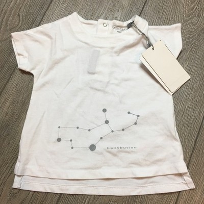NWT Bellybutton Newborn organic cotton Unisex constellation white shirt size 80 