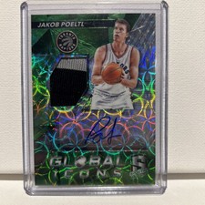2016-17 Spectra Global Icons Memorabilia Autographs Jakob Poeltl /25 AU, MEM, RC