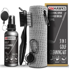 Golf Club Cleaner Kit,with Sludge Cleaning Water Watering Cans, 3-in-1 Club G...