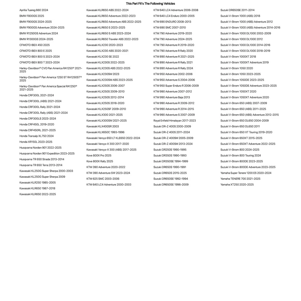 Tusk Excursion Rackless Luggage System For Suzuki DR650SE 1992-94,1996-09,2011 - Изображение 2 из 4